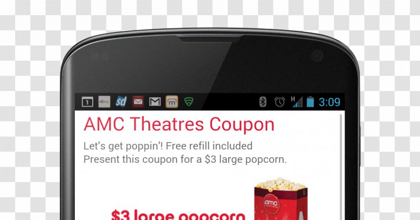 Smartphone AMC Theatres Cinema Coupon Feature Phone - Amc Transparent PNG