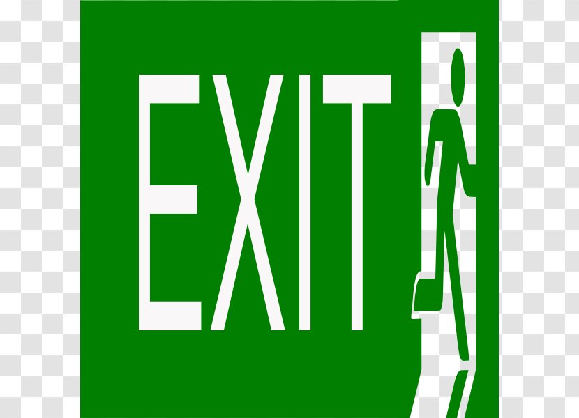 Exit Sign Free Content Emergency Clip Art - Grass - Picture Transparent PNG