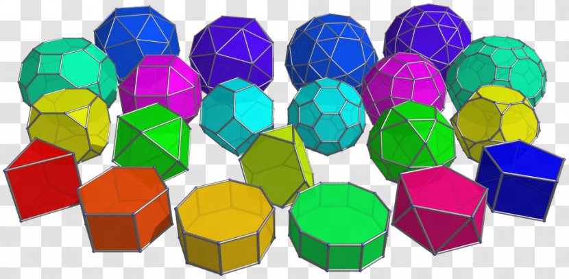 Regular Polyhedron Truncated Octahedron Geometry - Solid Transparent PNG