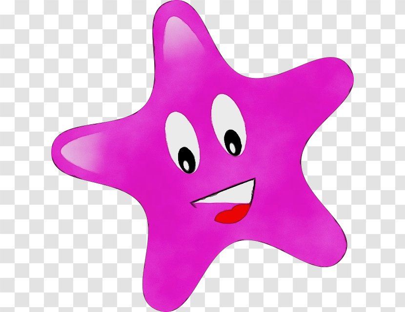 Smiley Face Background - Starfish - Magenta Transparent PNG