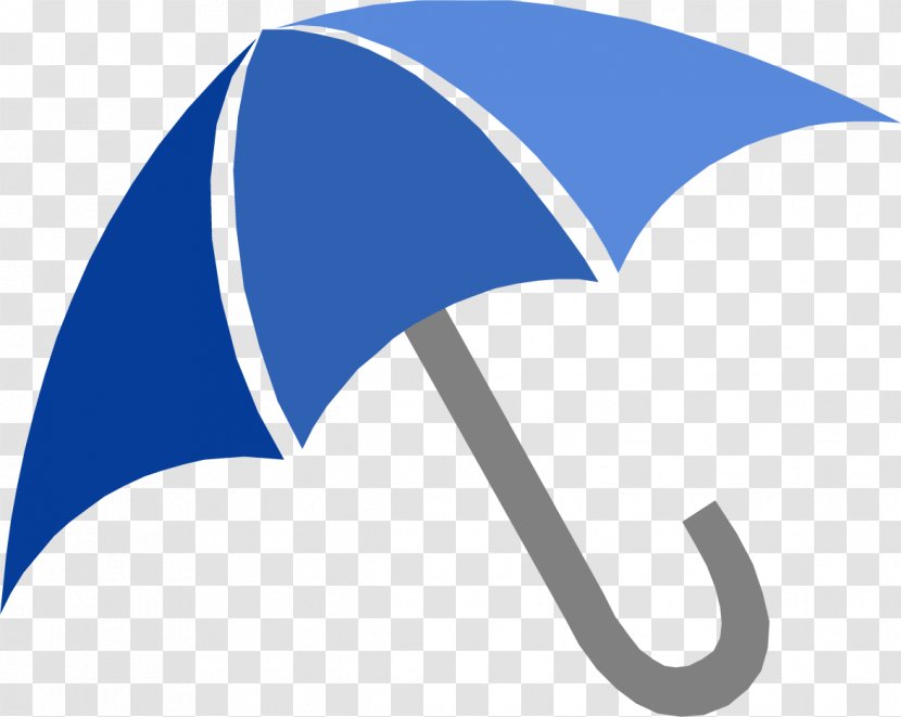 Umbrella Cartoon - Azure - Symbol Electric Blue Transparent PNG