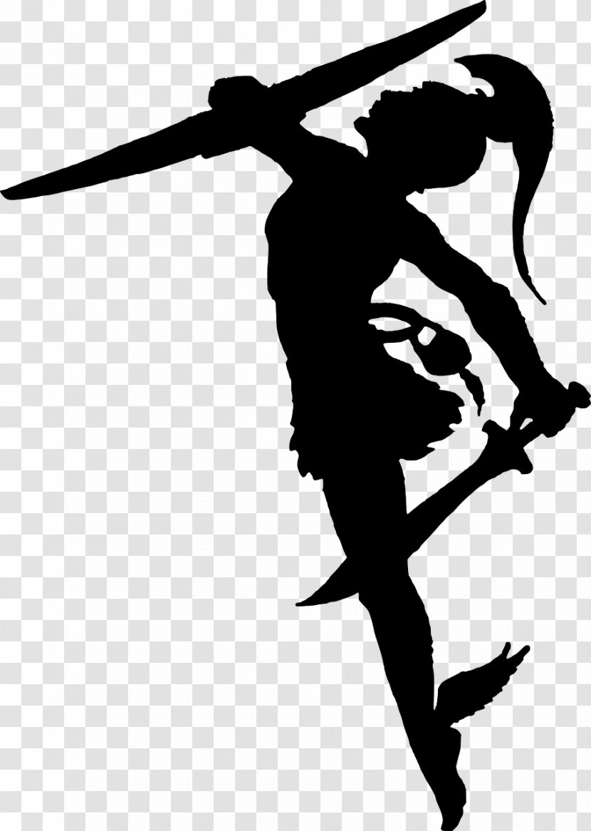 Perseus With The Head Of Medusa And Gorgon Andromeda - Greek Mythology - Warrior Silhouette Transparent PNG