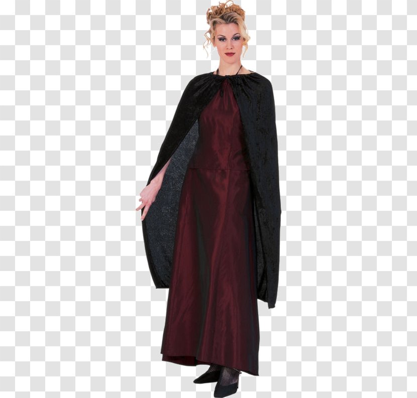 Cape Robe Cloak Velvet Costume - Halloween Transparent PNG
