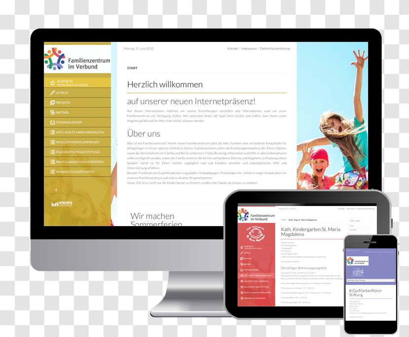Knops WebService Kindergarten Arnold-Janssen Web Page Digital Journalism Display Advertising - Communication - Kolpingsfamilie Ismaning Transparent PNG