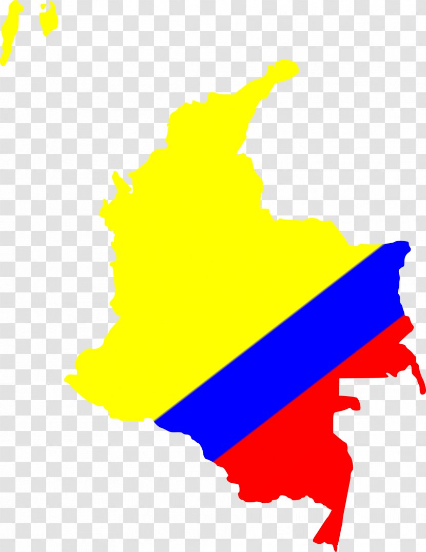 Flag Of Colombia Gran Map Transparent PNG