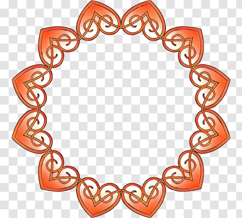 Orange - Cartoon - Ornament Heart Transparent PNG