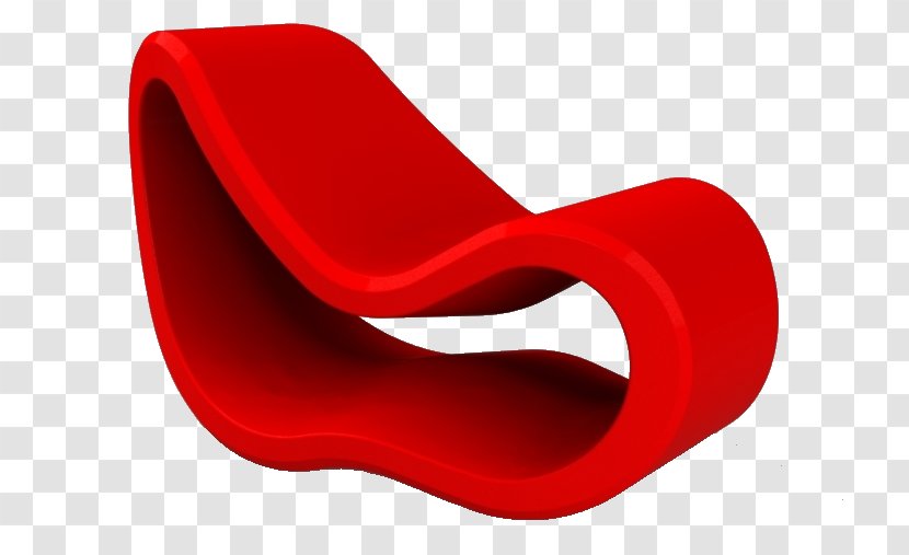 Furniture Chair - Minute - Red Curve Transparent PNG