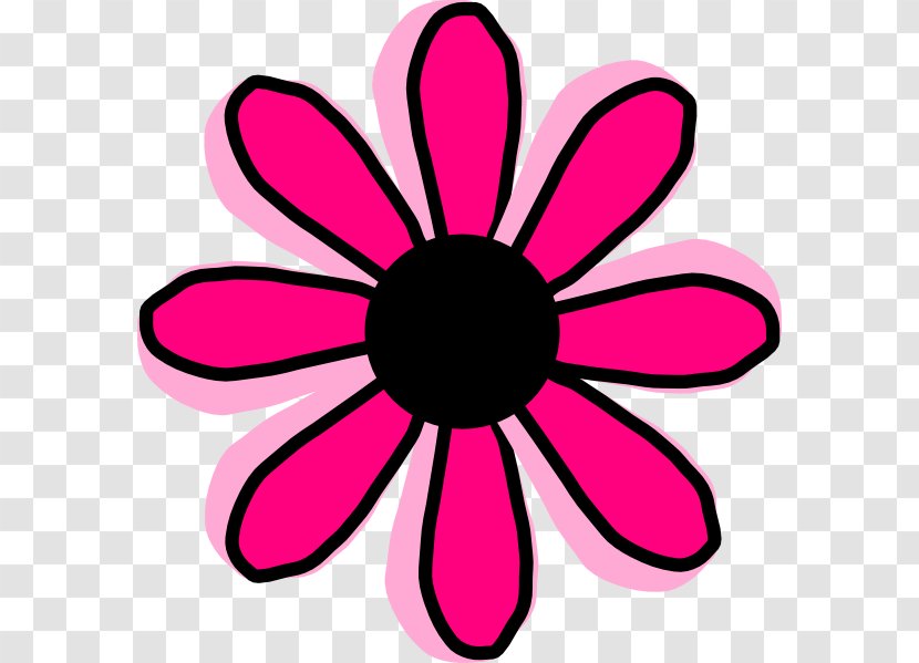 Clip Art Pink Flowers Vector Graphics - Purple - Flower Transparent PNG
