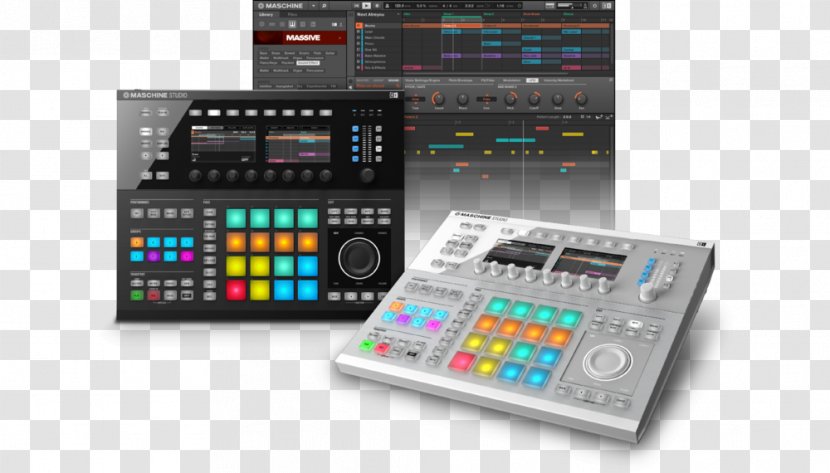 Maschine Native Instruments Traktor DJ Controller Disc Jockey - Silhouette - Musical Transparent PNG