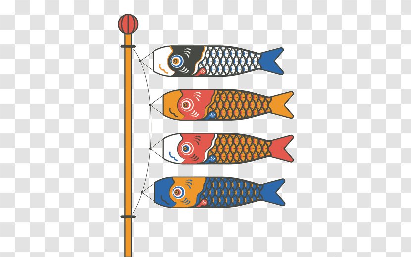 Koinobori Kansai Region Common Carp Red - Color - Akira Transparent PNG