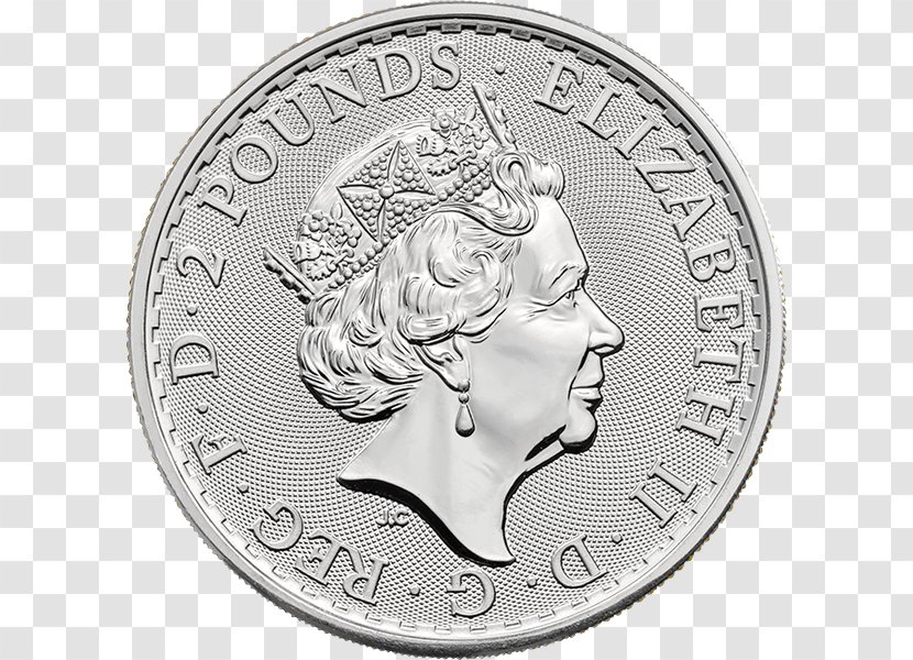 Britannia Great Britain Silver Bullion Coin Ounce Transparent PNG