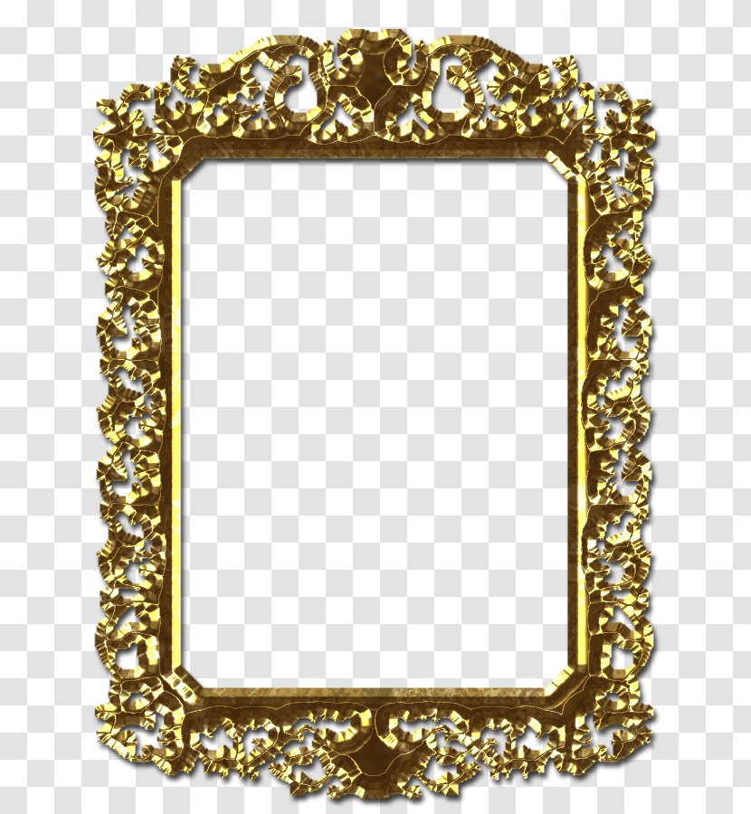 Picture Frames Mirror - Gold Frame - Border Transparent PNG
