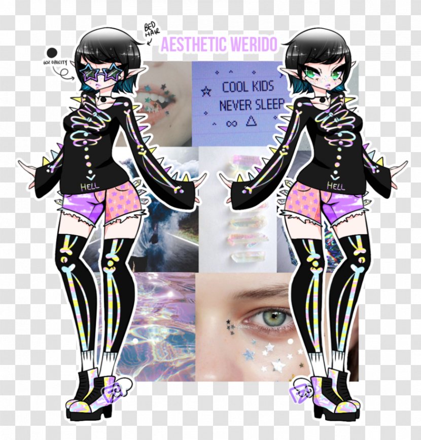 Art Fashion Design Aesthetics Illustration - Costume - Aesthetic Transparent PNG