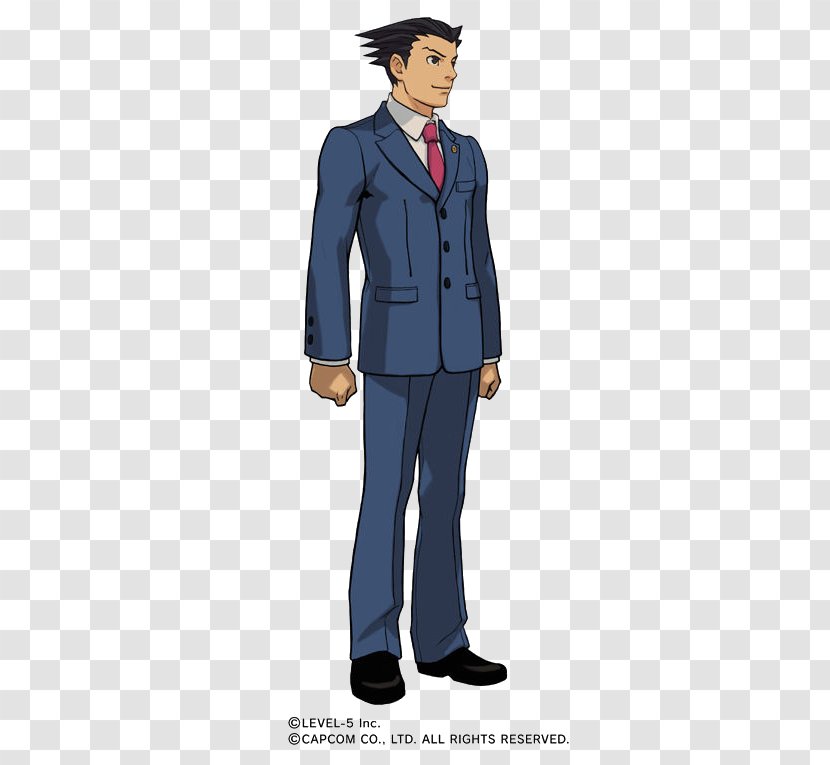 Professor Layton Vs. Phoenix Wright: Ace Attorney Ultimate Marvel Capcom 3 3: Fate Of Two Worlds - Uniform - Aceattorney Transparent PNG