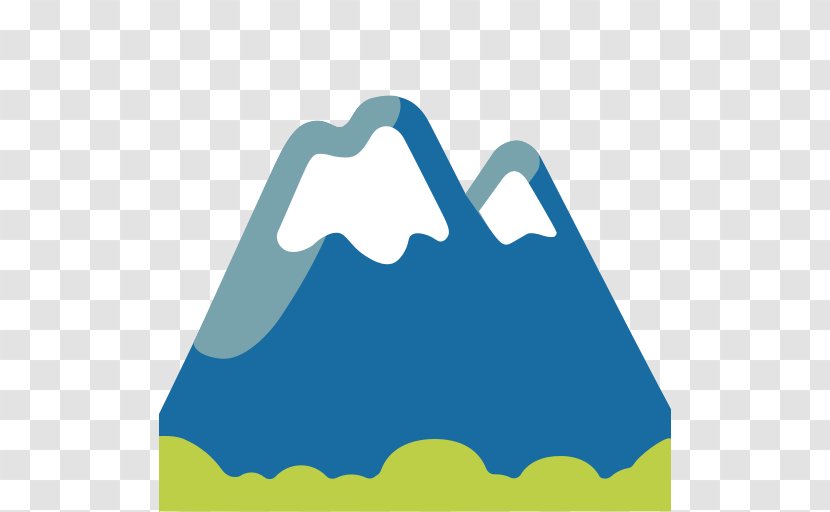 World Emoji Day - Mountain - Meteorological Phenomenon Electric Blue Transparent PNG