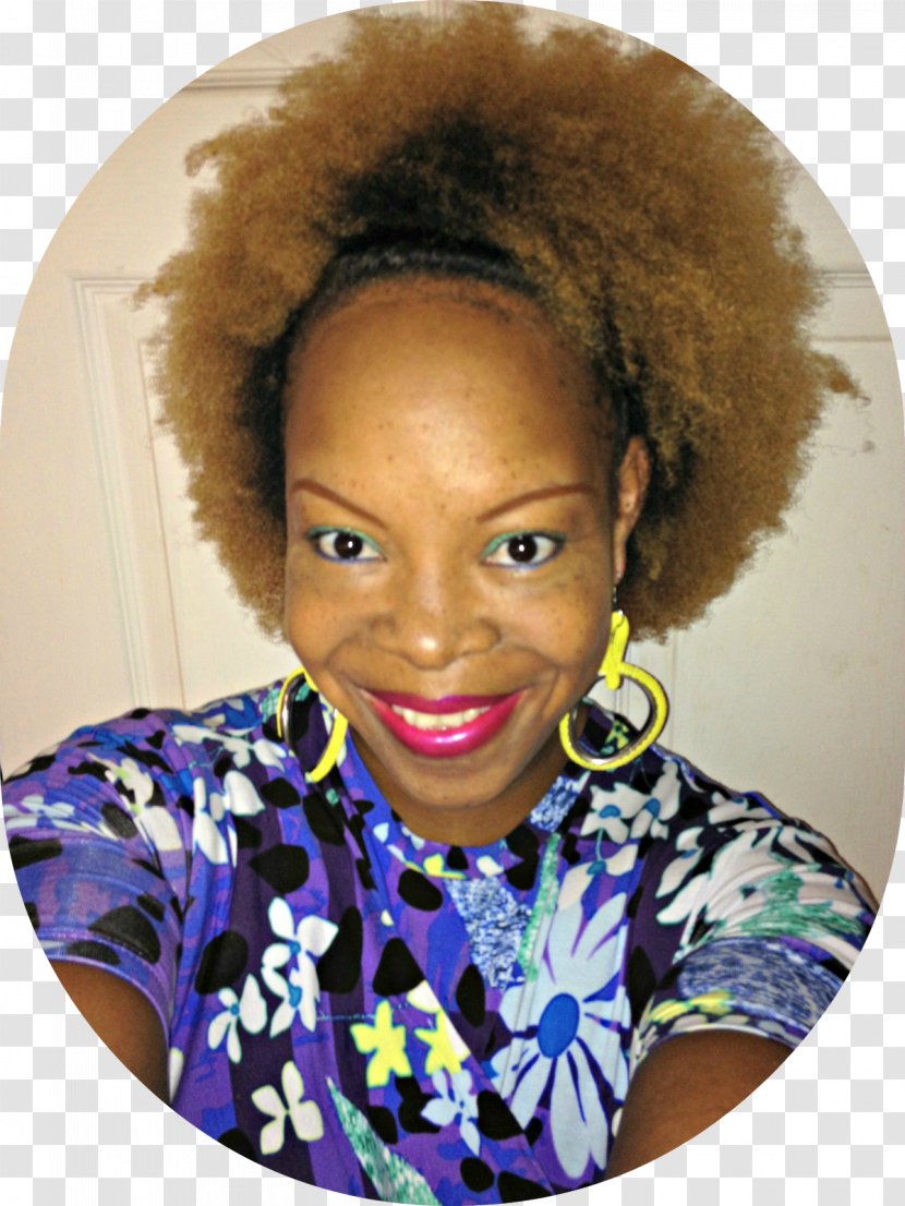 Afro Jheri Curl Hair Coloring Wig - Nose - Flirty Printing Transparent PNG