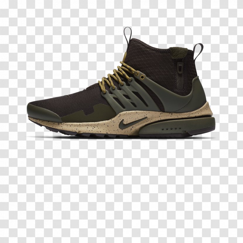 Nike Air Presto Mid Utility Men's Shoe Essential Mens Sports Shoes - Hiking - Khaki Cargo Skirt Transparent PNG