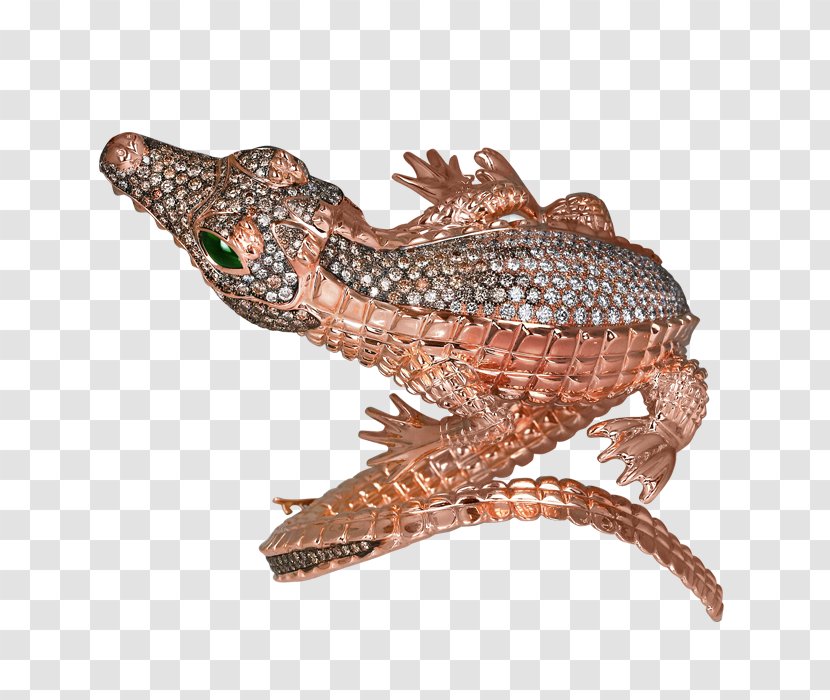 Jewellery Crocodiles Gold Bangle - Reptile Transparent PNG