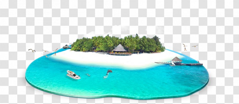 Blue Hawaii - Maldives - Hawaiian Island Summer Background Transparent PNG