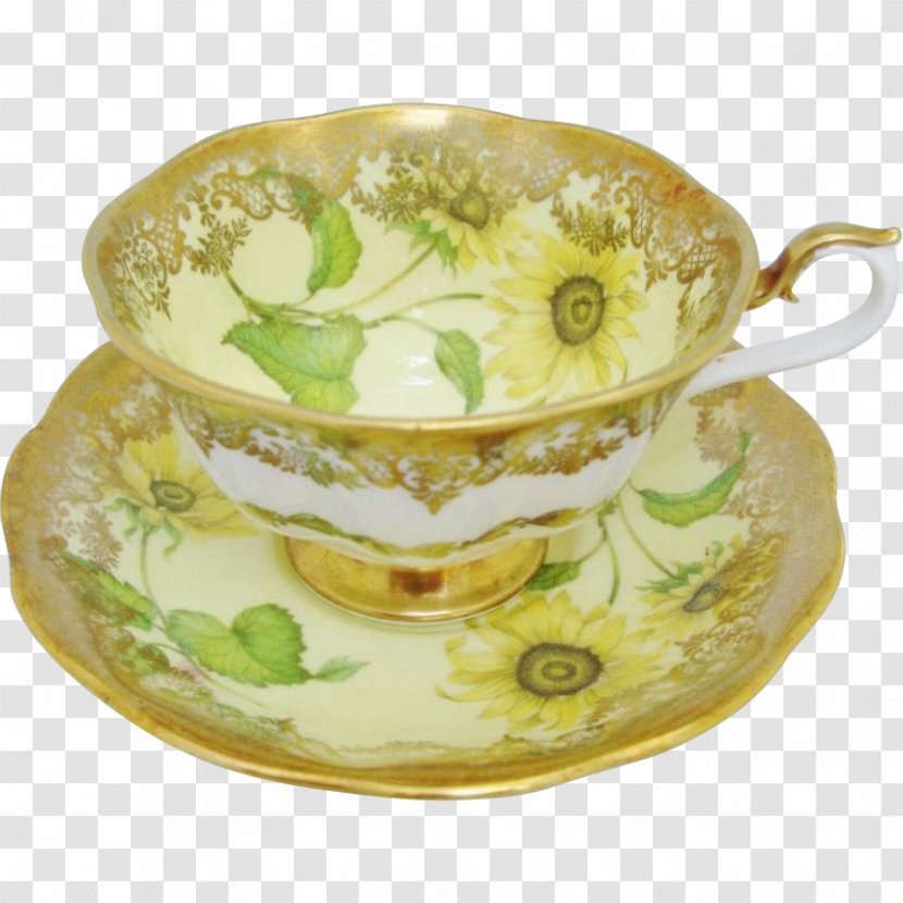 Coffee Cup Teacup Saucer Porcelain - Plate - Tea Transparent PNG