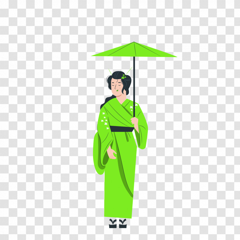 Green Umbrella Transparent PNG