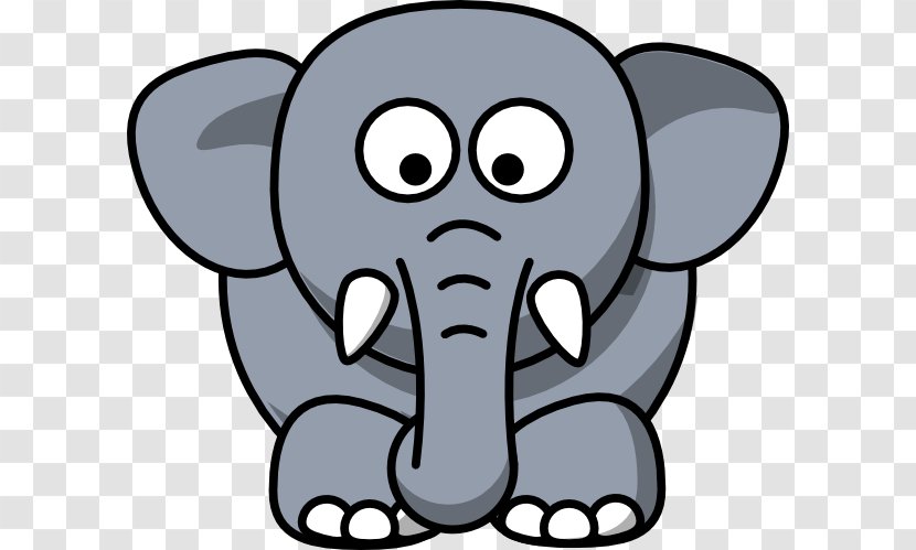 African Elephant Asian Clip Art - Elephants And Mammoths - Gray Cliparts Transparent PNG