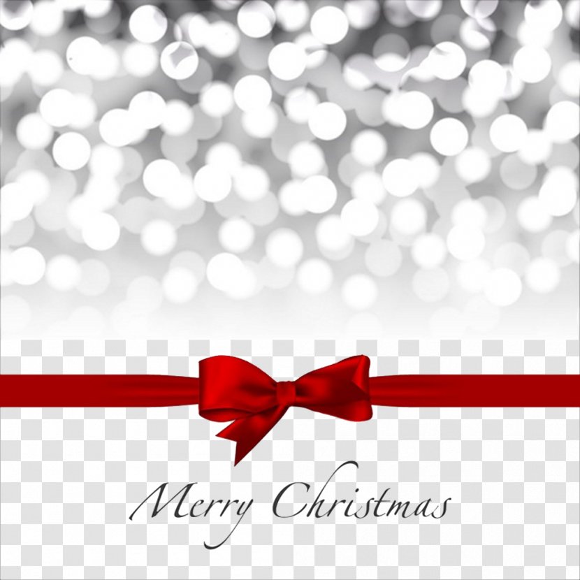 Christmas Decoration Red Ribbon Gift - Tree - Card Element Transparent PNG
