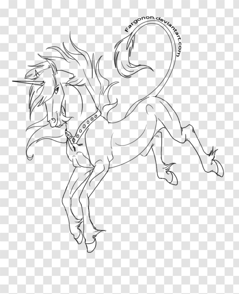 Line Art Pony Drawing Horse - Neck Transparent PNG
