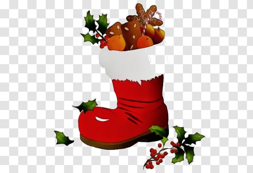 Christmas Gift Cartoon - Mrs Claus - Shoe Food Transparent PNG