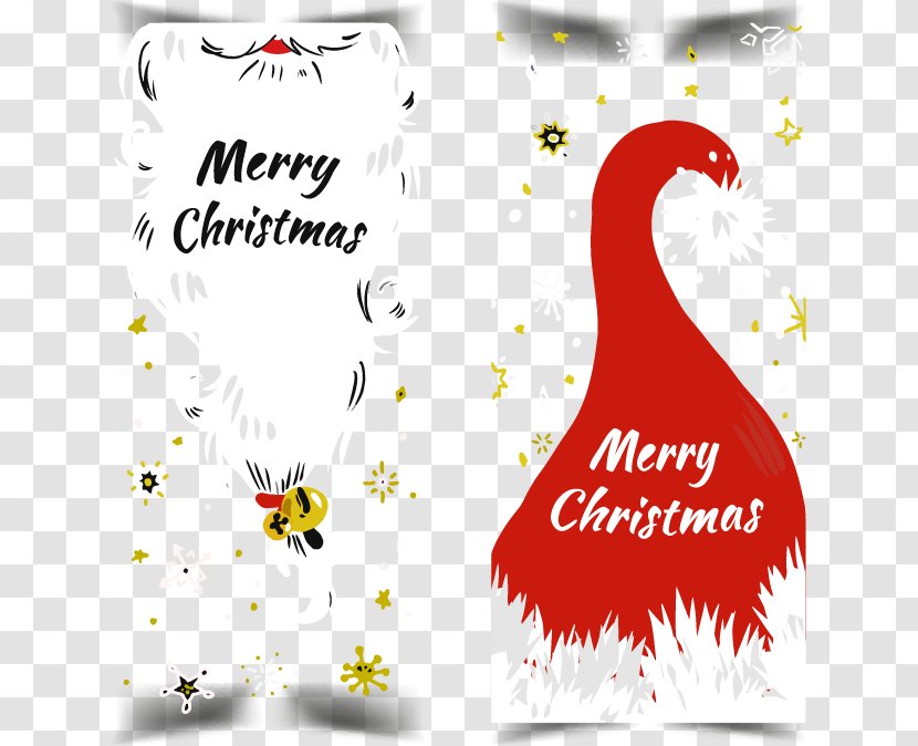 Santa Claus Christmas Tree Card - Hand-painted Cards Transparent PNG