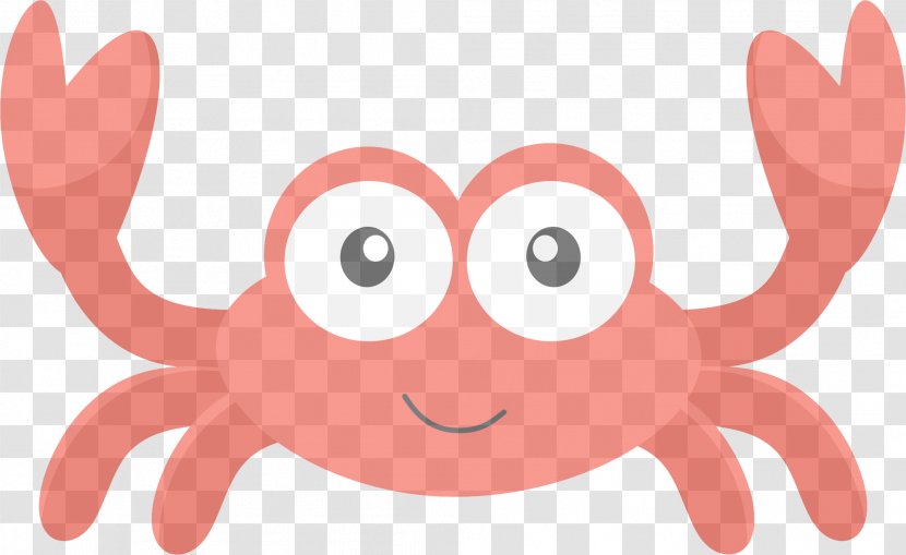 Crab Cartoon Pink Animated Giant Pacific Octopus - Animation Transparent PNG