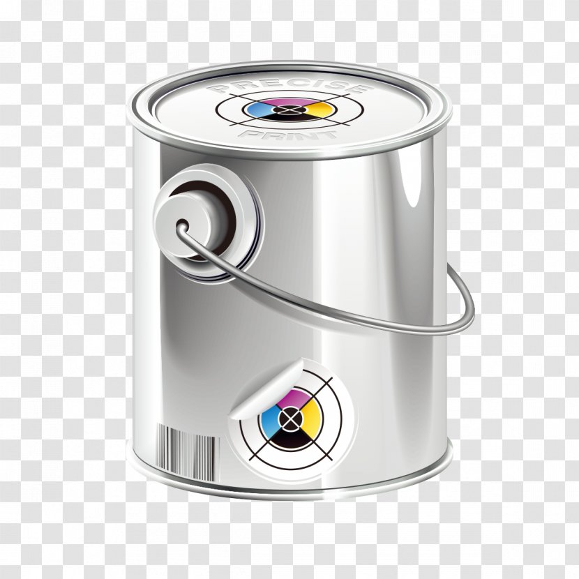 Icon - Threedimensional Space - White Bucket Graphics Transparent PNG