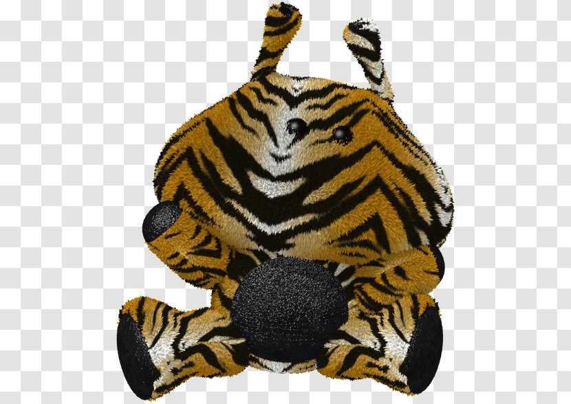 Tiger Big Cat Insect Terrestrial Animal - Fake Fur Transparent PNG