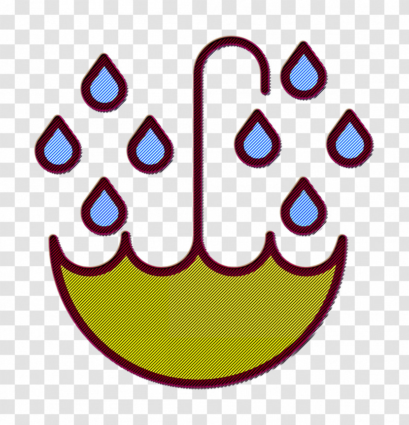 Rain Icon Umbrella Icon Water Icon Transparent PNG