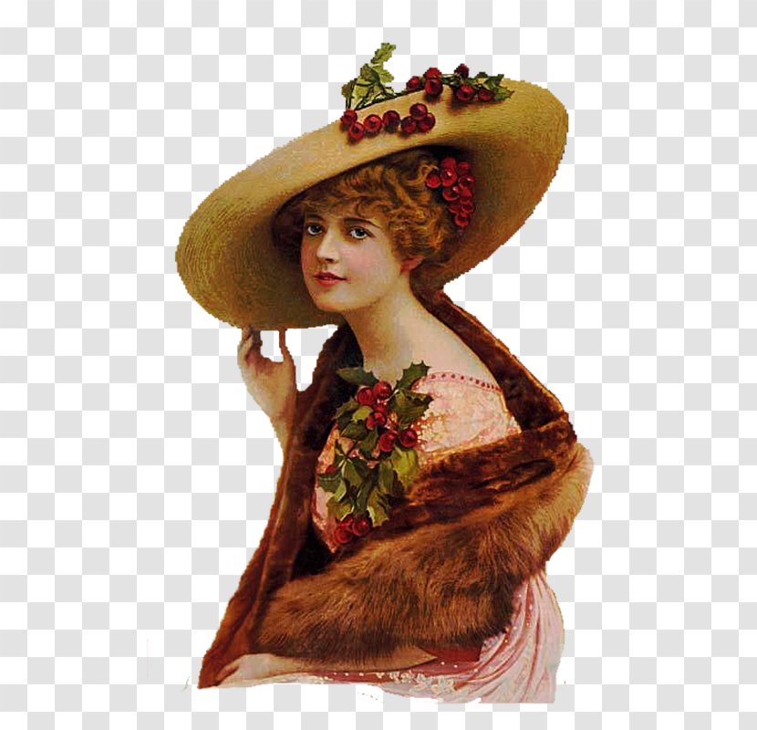 Victorian Era Bokmärke Woman With A Hat - Bokm%c3%a4rke Transparent PNG