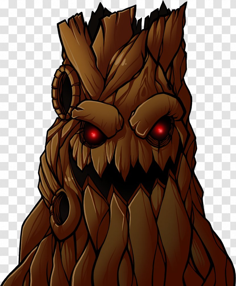 Tree Character Design Illustration - Concept Art - Evil Cliparts Transparent PNG