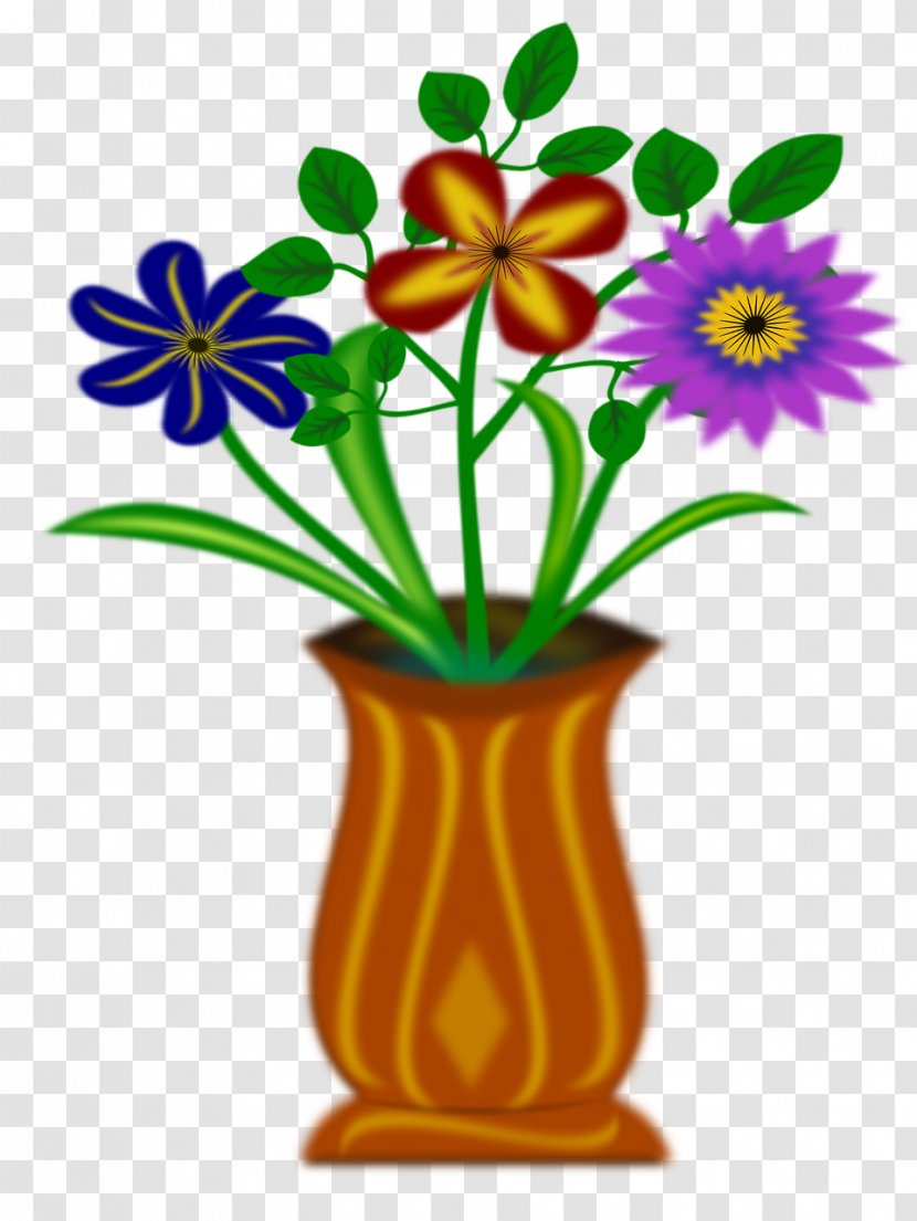 Clip Art Image Flower Free Content - Vase Transparent PNG