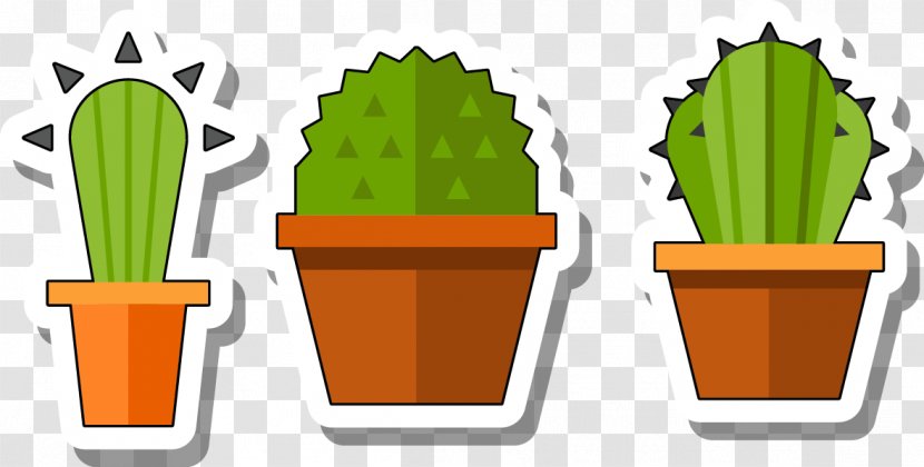 Cactaceae Plant Euclidean Vector - Cartoon Cactus Transparent PNG