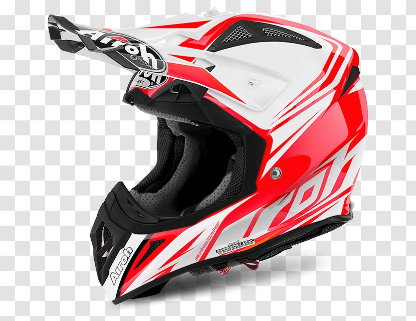 Motorcycle Helmets Locatelli SpA Kevlar Off-roading - Automotive Design - Red Twist Transparent PNG