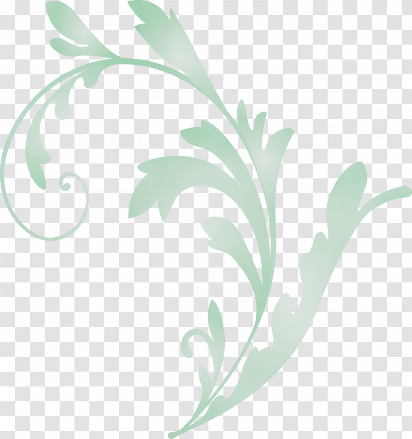 Leaf Green Plant Flower Pedicel Transparent PNG
