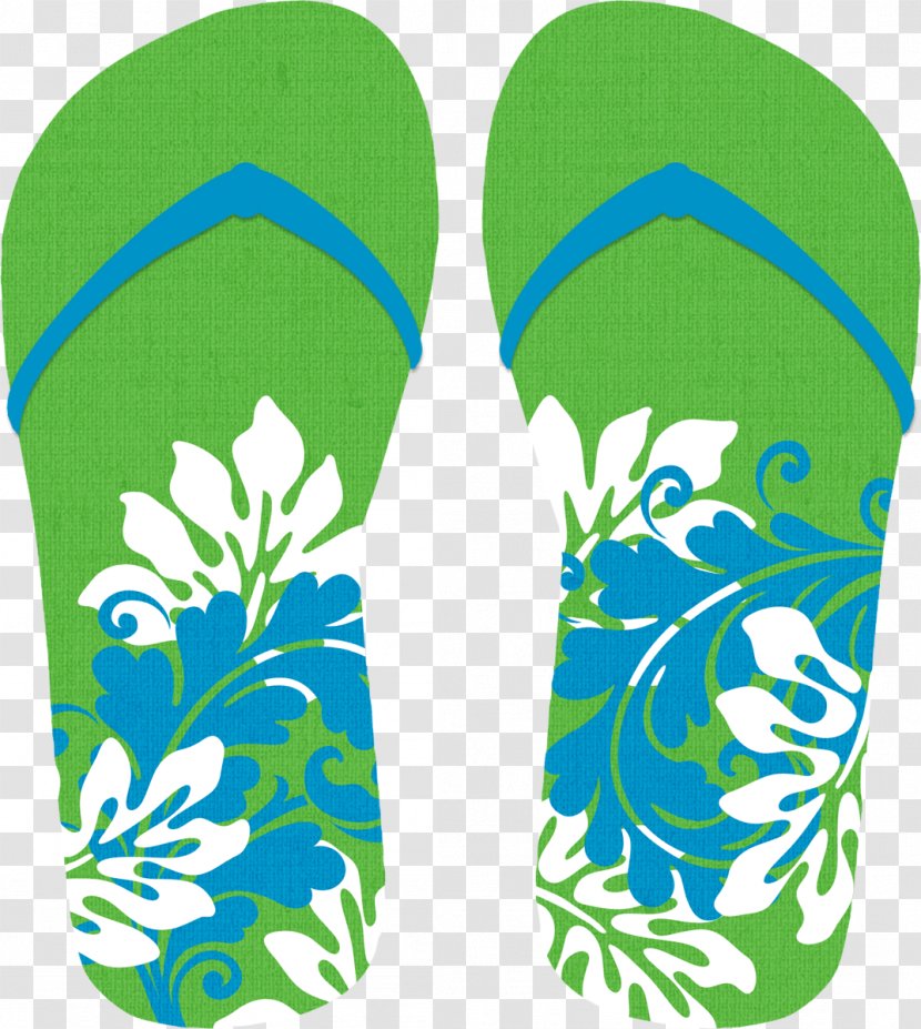 Flip-flops Slipper Directory - Green - Drag The Folder Transparent PNG