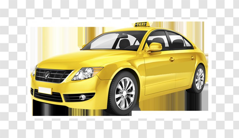 Taxi Car Rental Renting Yellow Cab Fleet Vehicle - Motor Transparent PNG