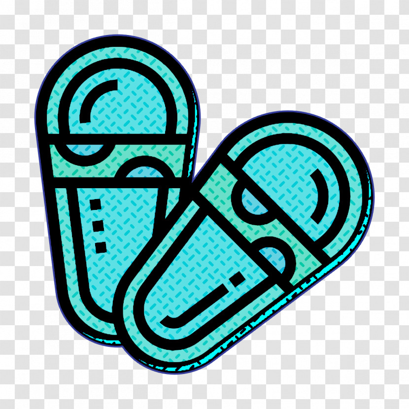 Slipper Icon Sandals Icon Spa Element Icon Transparent PNG