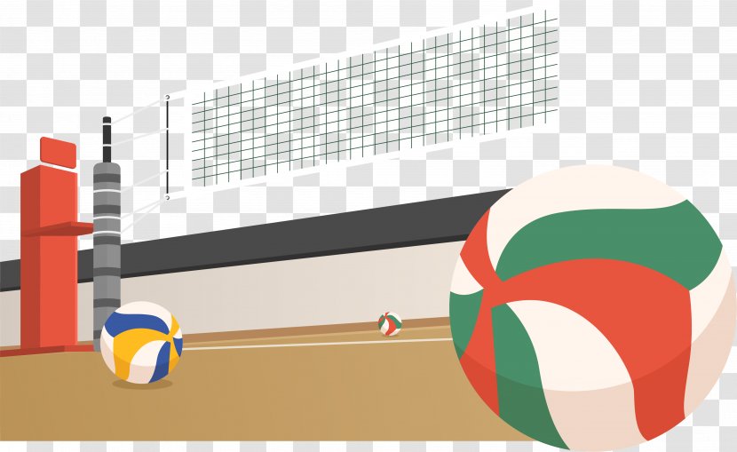 Beach Volleyball Sport - Ball - Field Transparent PNG