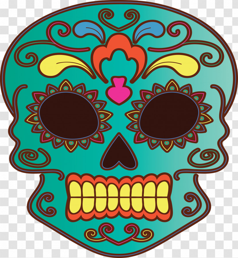 Day Of The Dead Día De Muertos Skull Transparent PNG