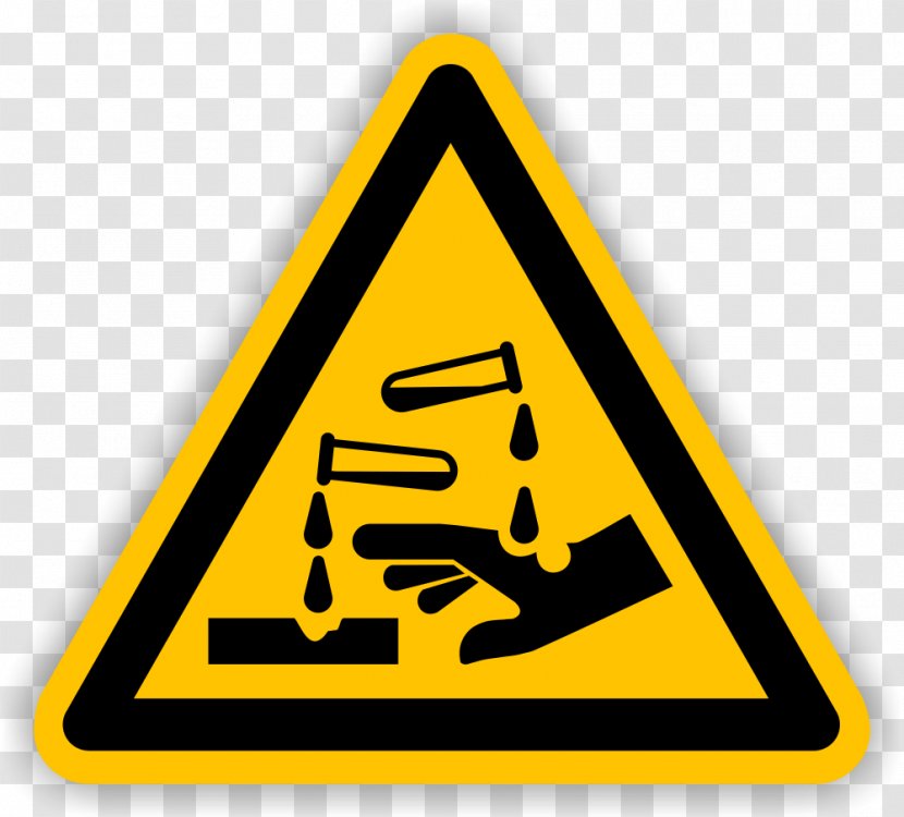 Corrosive Substance Hazard Symbol Sign Chemical - Irritation - Brandschutzzeichen Transparent PNG