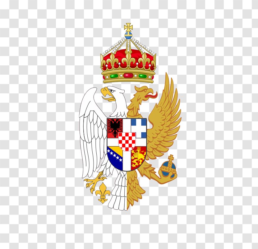 Coat Of Arms Montenegro Crest - Serbian Flag Transparent PNG