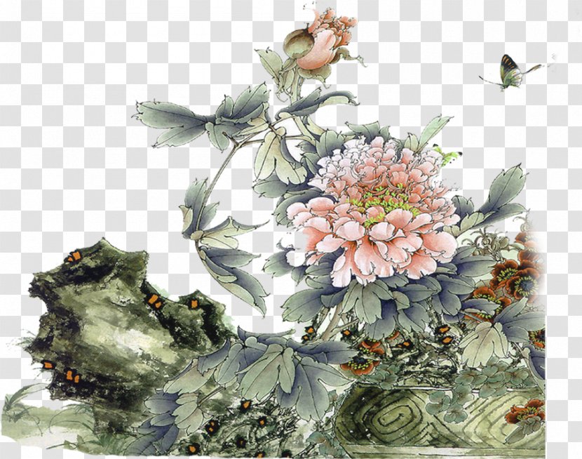 China Chinese Painting Art Minhwa - Flora - Peony Transparent PNG