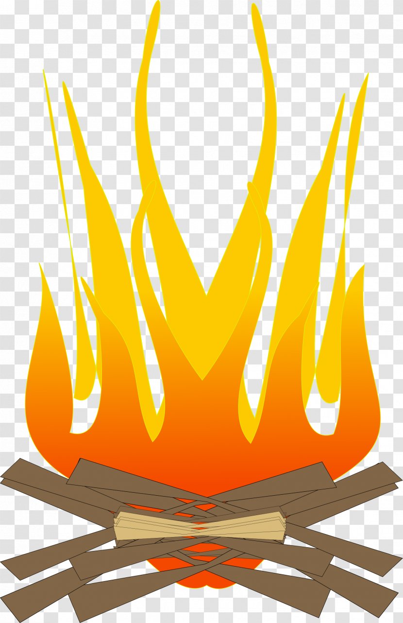 Campfire Fire Pit Clip Art - Yellow - Gas Stoves Transparent PNG