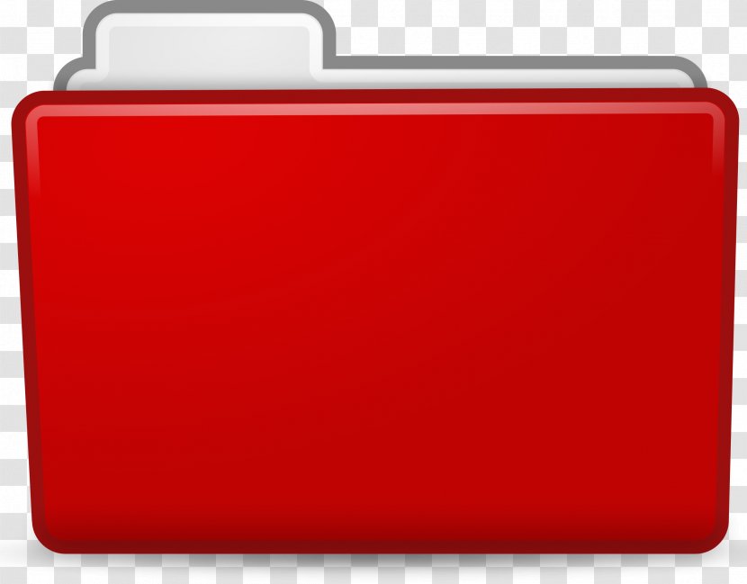 Directory Clip Art - Red - Folders Transparent PNG
